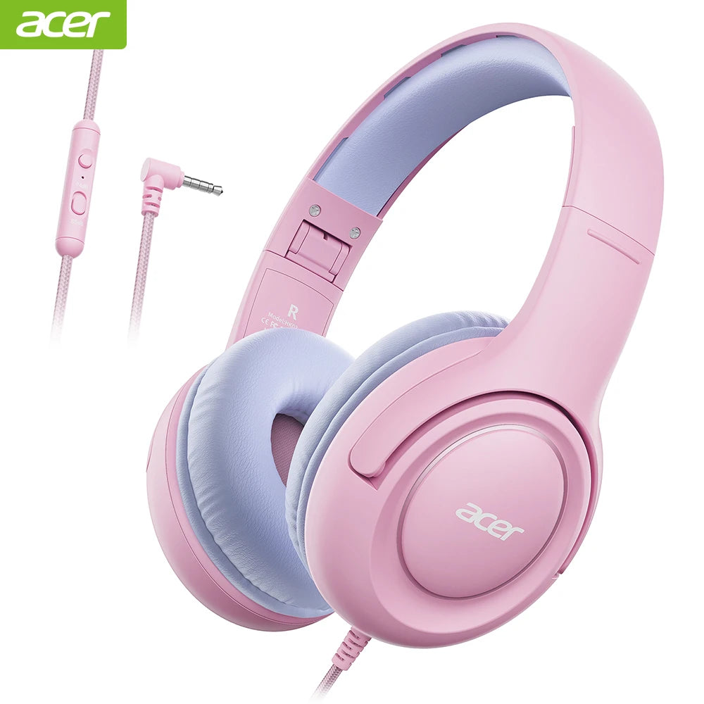 Acer Kids Wired Headphones With Volume Limiter For School