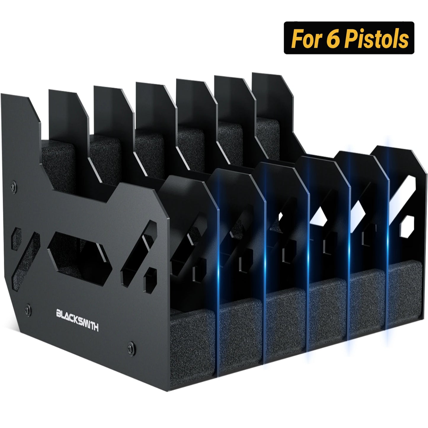 Handgun Holder Gun Rack for 4/5/6 Slots Space Saving Stand