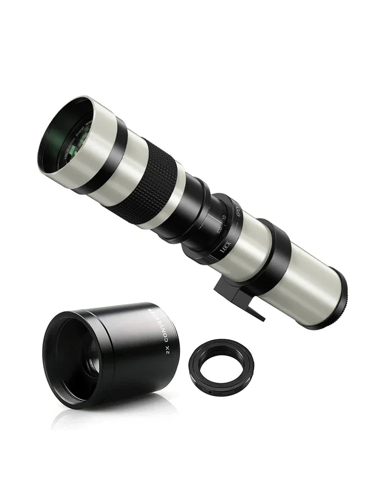 Lightdow 420-800mm F8.3 Manual Zoom Telephoto Lens With 2x Teleconverter