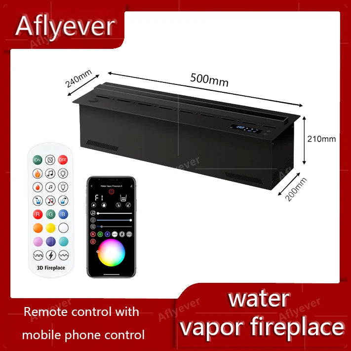 AFLYEVER Intelligent Water Replenishment 3D Atomization Fireplace