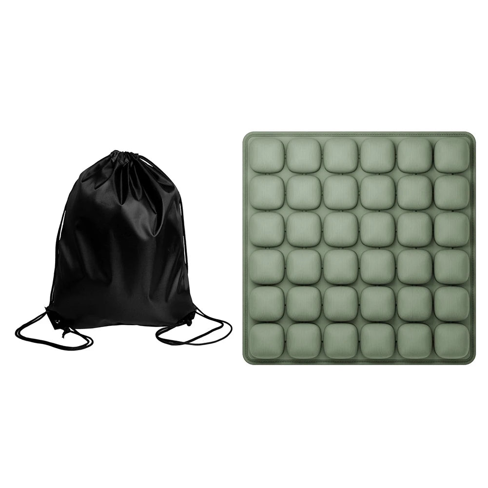 Inflatable Seat Cushion With Storage Bag For Office Chair Wheelchair