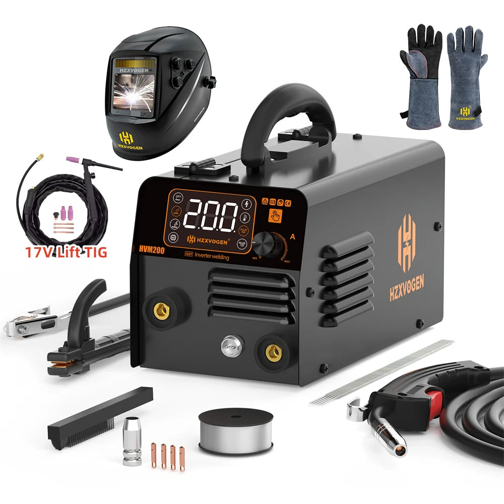 HZXVOGEN HVM200 3 In 1 MIG TIG MMA Welder