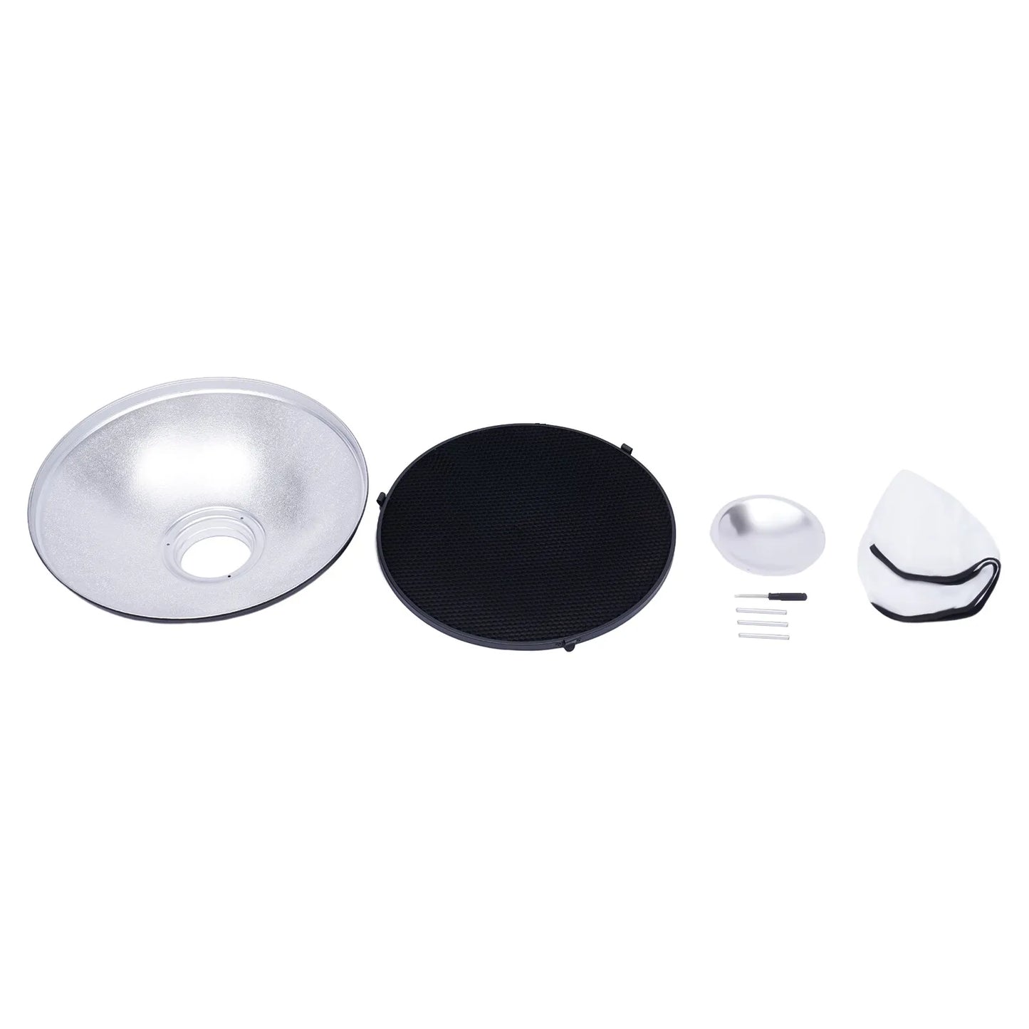 Studio Reflector Beauty Dish Bowens Mount For Strobe Flash