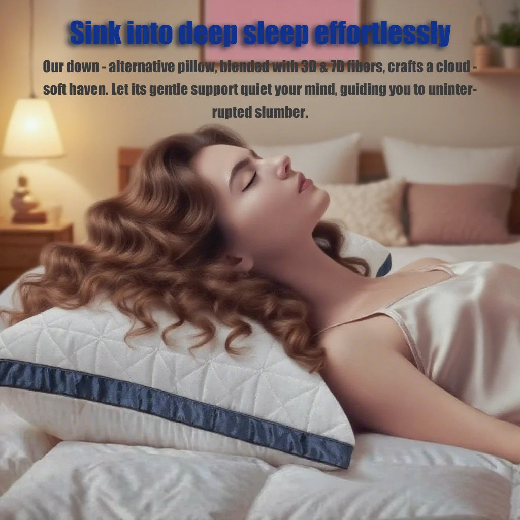 NONECN Luxury Hotel Quality Bed Pillows Set Of 2 For All Sleepers