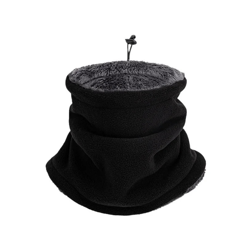 Men's Windproof Fleece Neck Warmer Scarf for Winter Outdoor Activities
