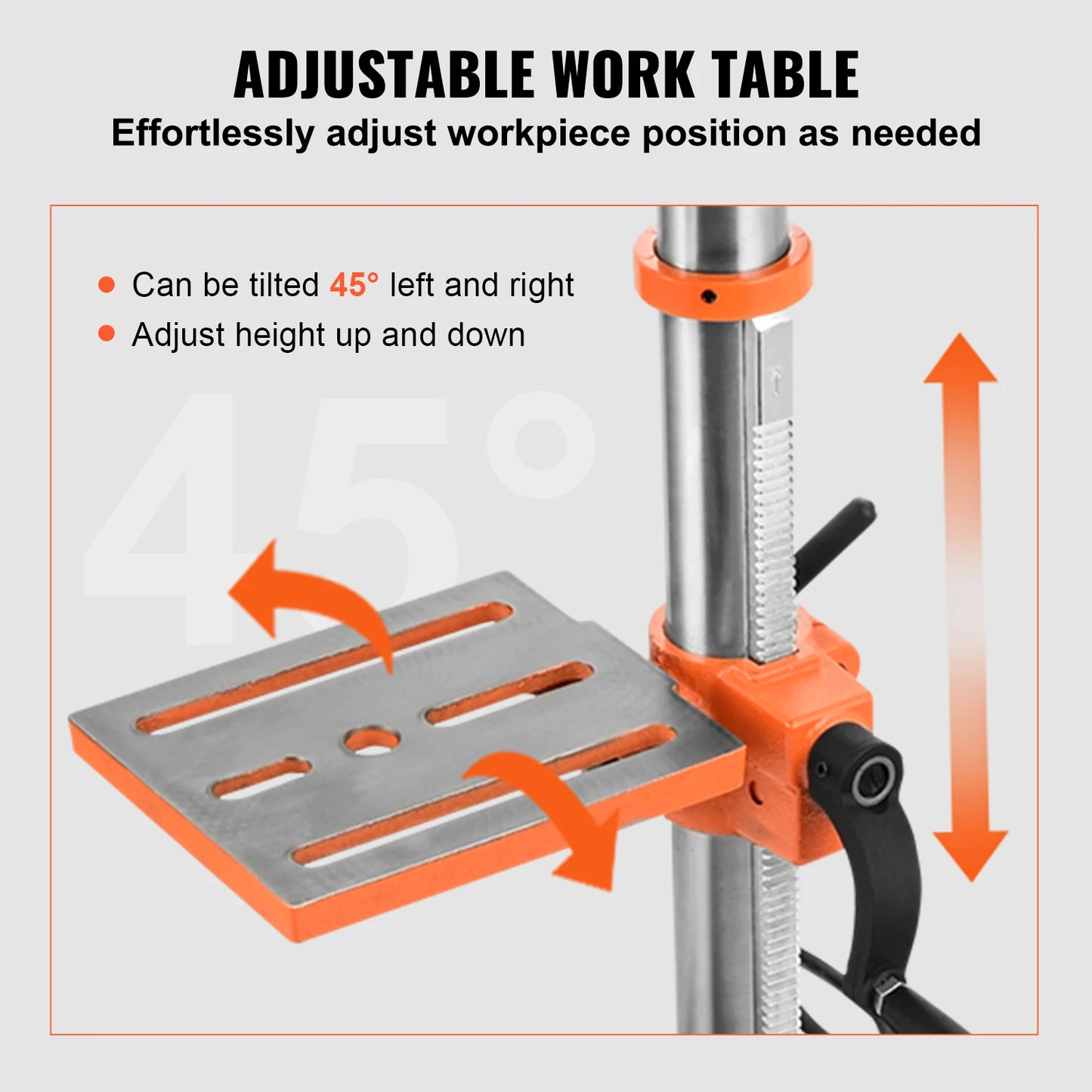 SucceBuy Tabletop Drill Press 3.2 Amp 120V 5 Speed