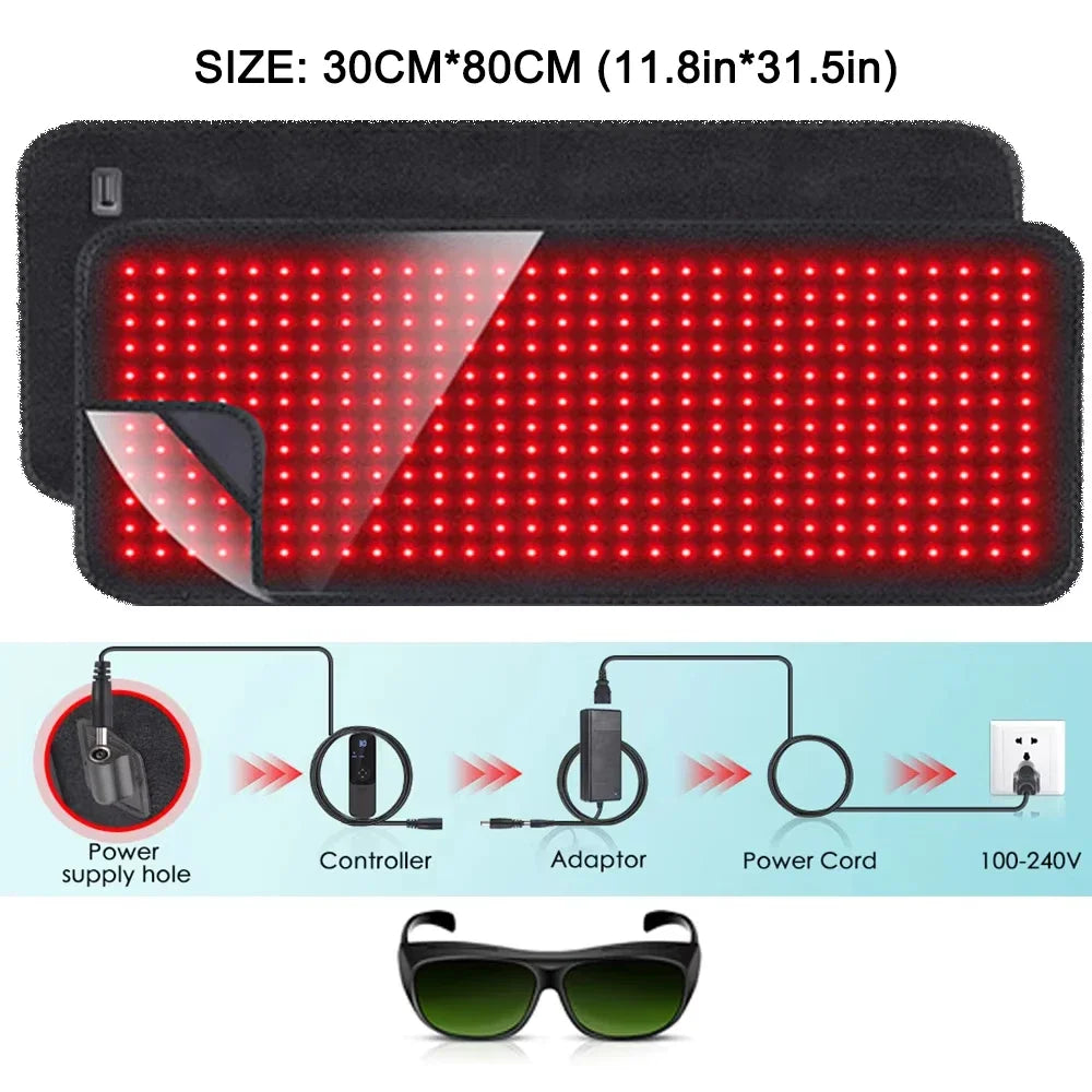 Astarexin Red Light Therapy Heating Pad for Body Pain Relief