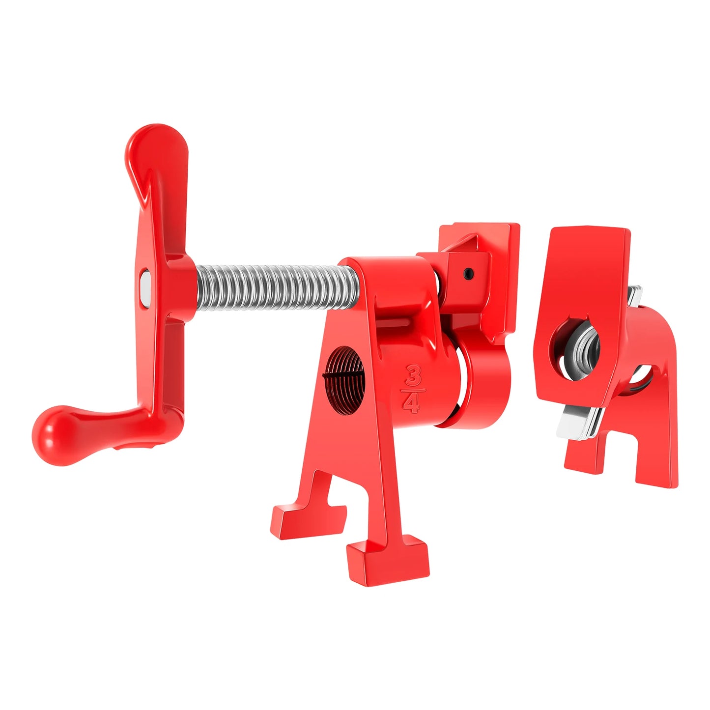 NONEDIY 4 Pack Wood Gluing Pipe Clamps Heavy Duty Pro