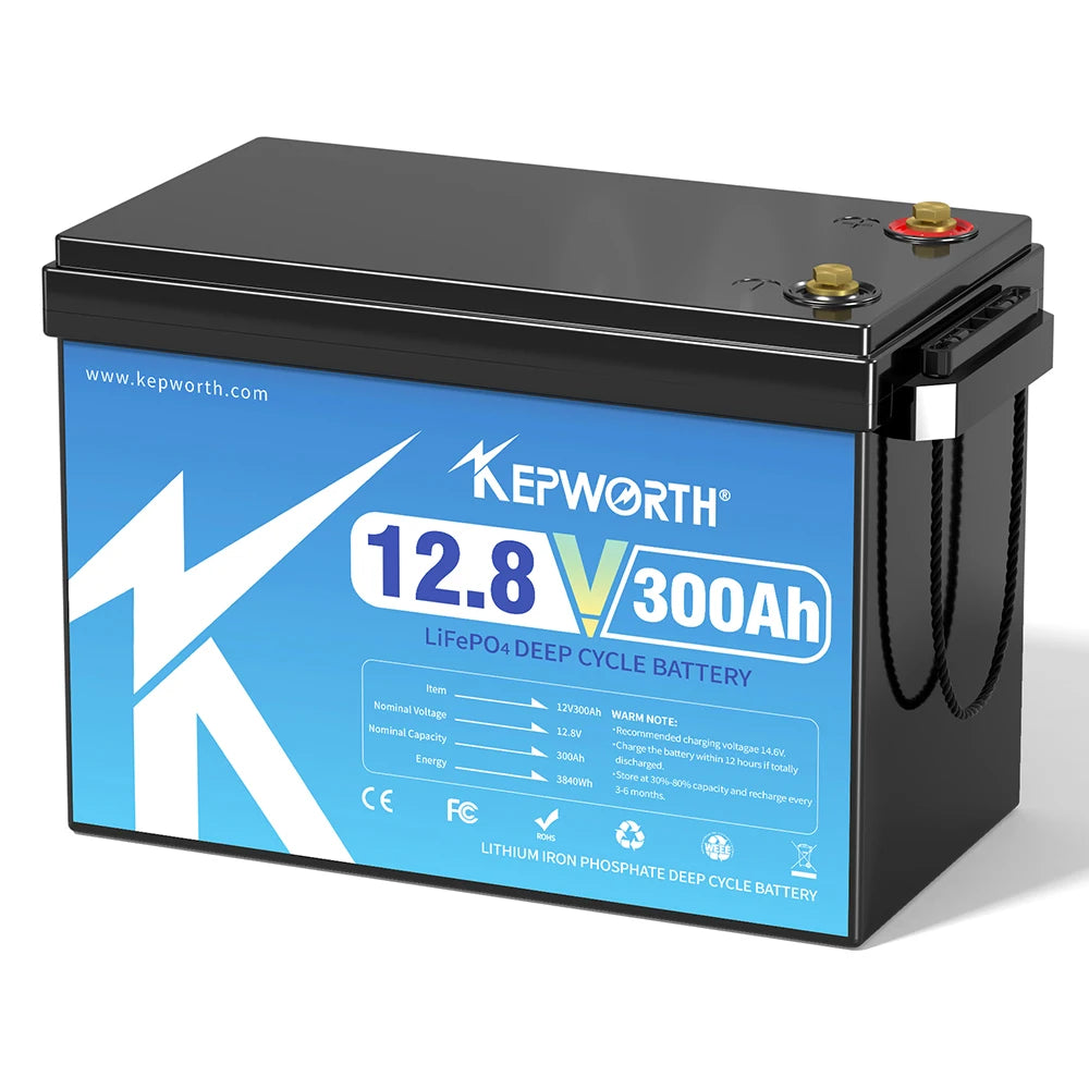 KEPWORTH 12V LiFePO4 Battery 100To300Ah For RV Marine Trolling Motor