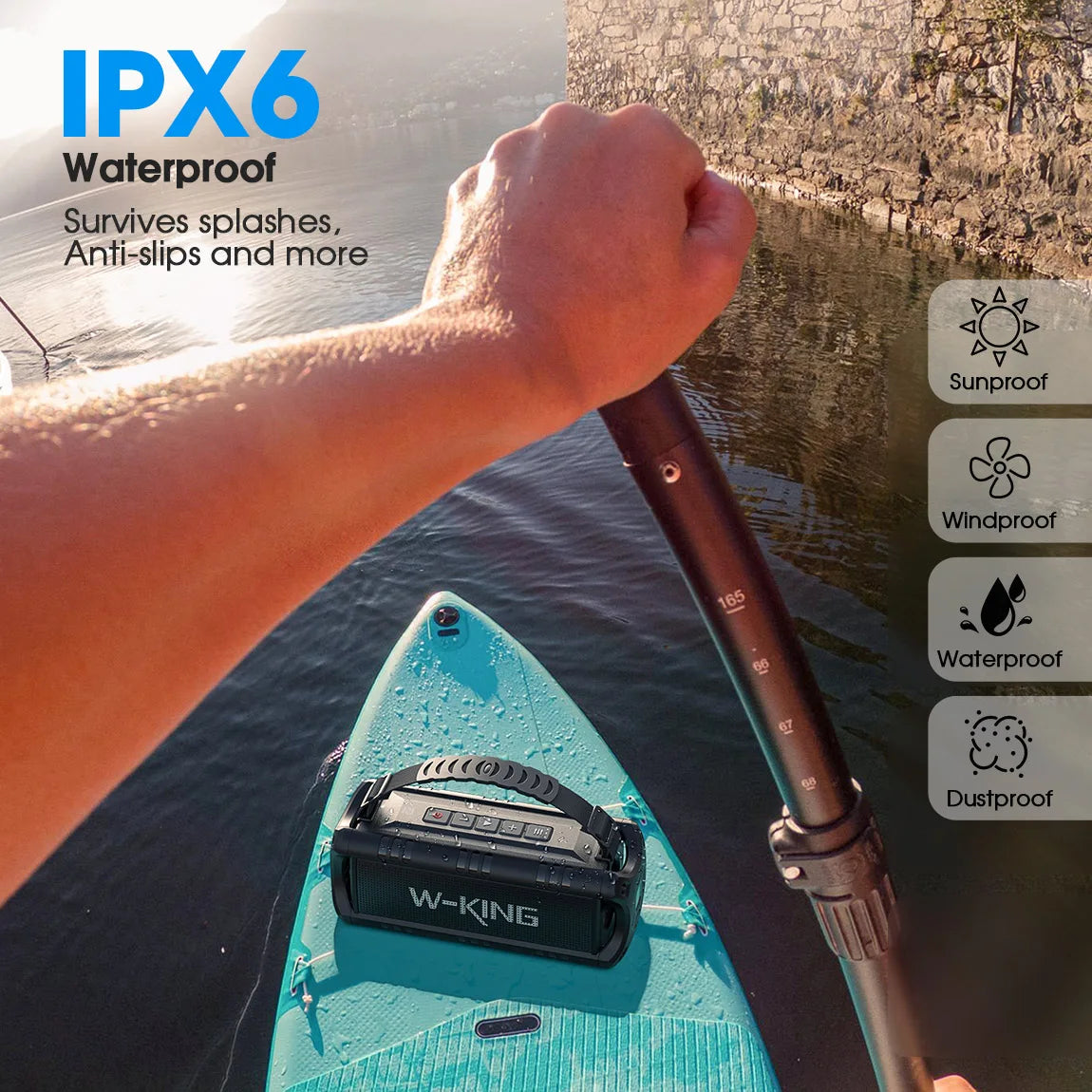 W-King 30W Bluetooth Speaker Portable IPX6 Waterproof Outdoor