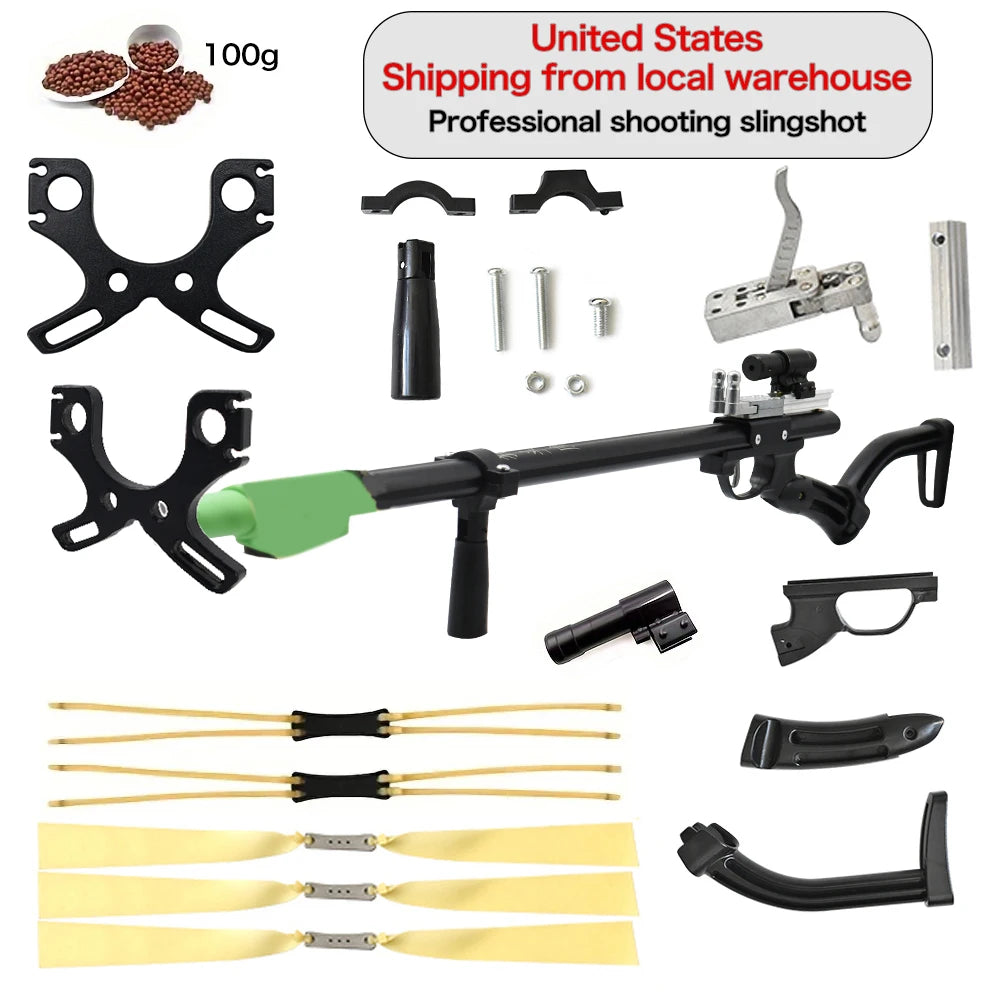 Piaoyu Outdoor Telescopic Slingshot With Laser Sight Hunting Kit