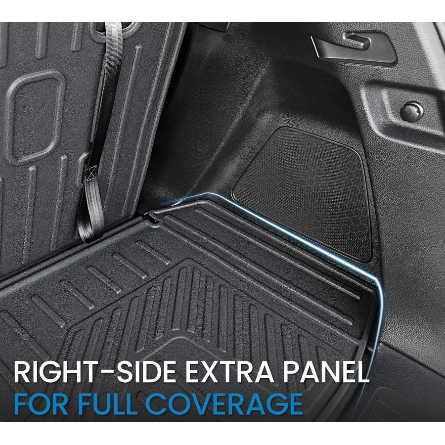 XMSJ All Weather Trunk Mat With Backrest for Honda Pilot