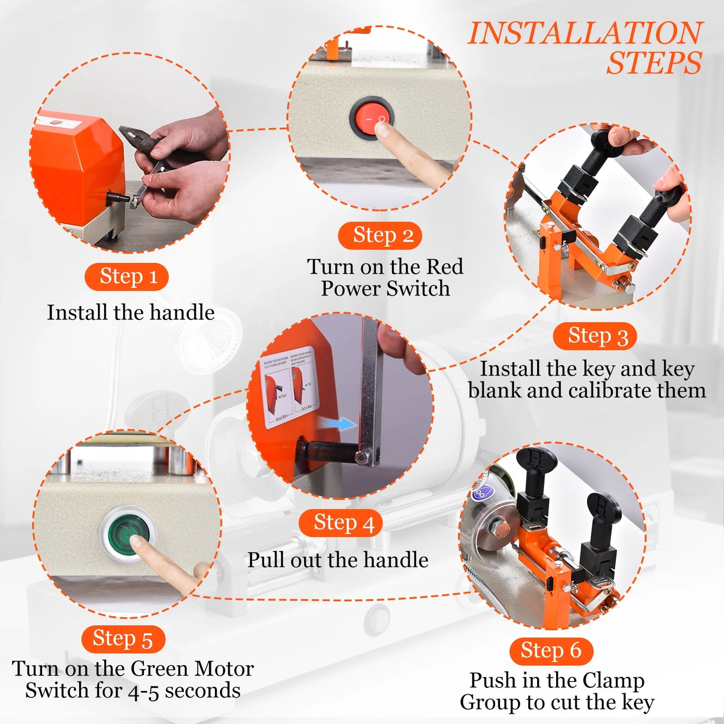 Key Duplicator Machine Key Cutter Tool for Locksmiths Hardware Stores