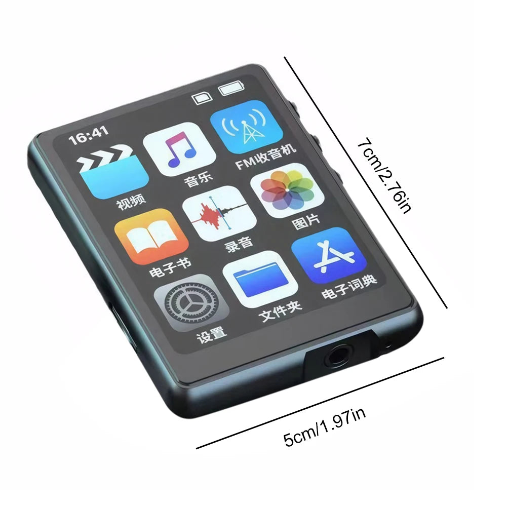 APWIKOGER HiFi MP3 MP4 Player With Full Touch Screen Bluetooth FM Ebook Recorder