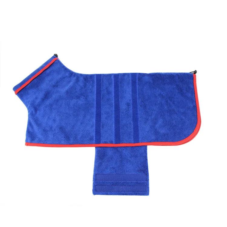 Pet Bathrobe Towel Microfiber Absorbent Fast Dry For Dogs Cats
