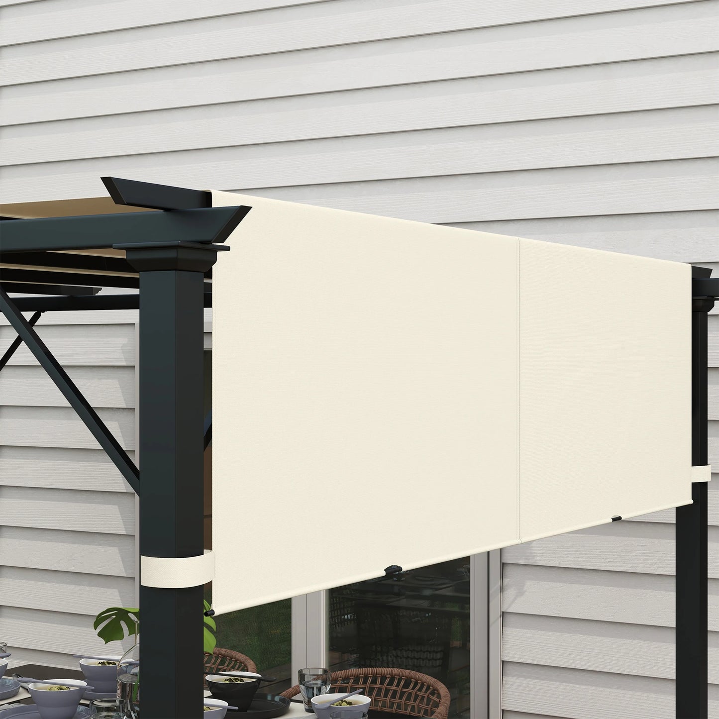 Outsunny Pergola Shade Cover Set for Canopy Protection