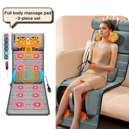 Full Body Massage Mat Set With Heating And Kneading