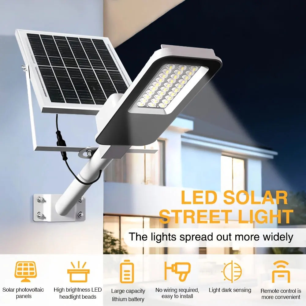 Outdoor Solar Street Lamps Set 6000mAh Waterproof Dusk To Dawn