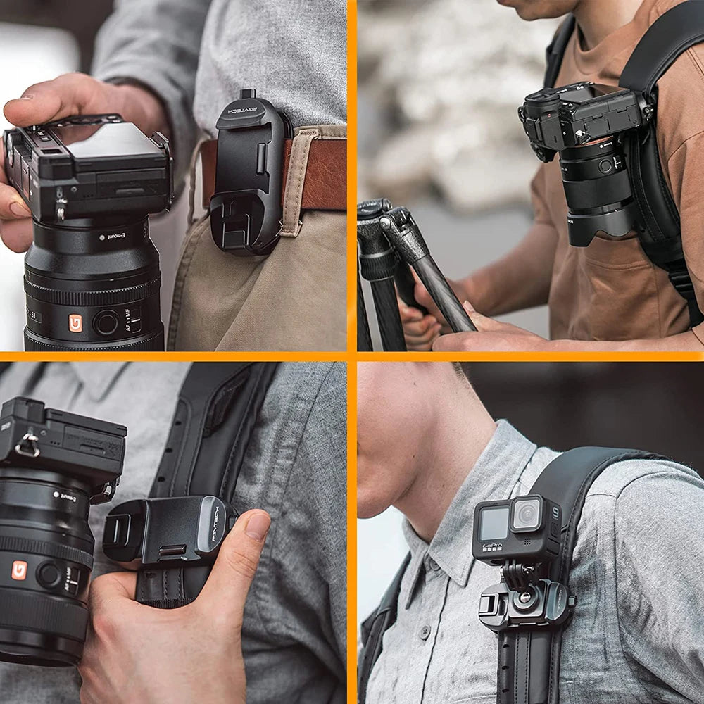 PGYTECH Beetle Camera Clip With Plate Quick Release System