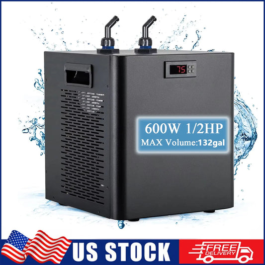Half HP Aquarium Water Chiller AL500L For 132 Gallon Tanks