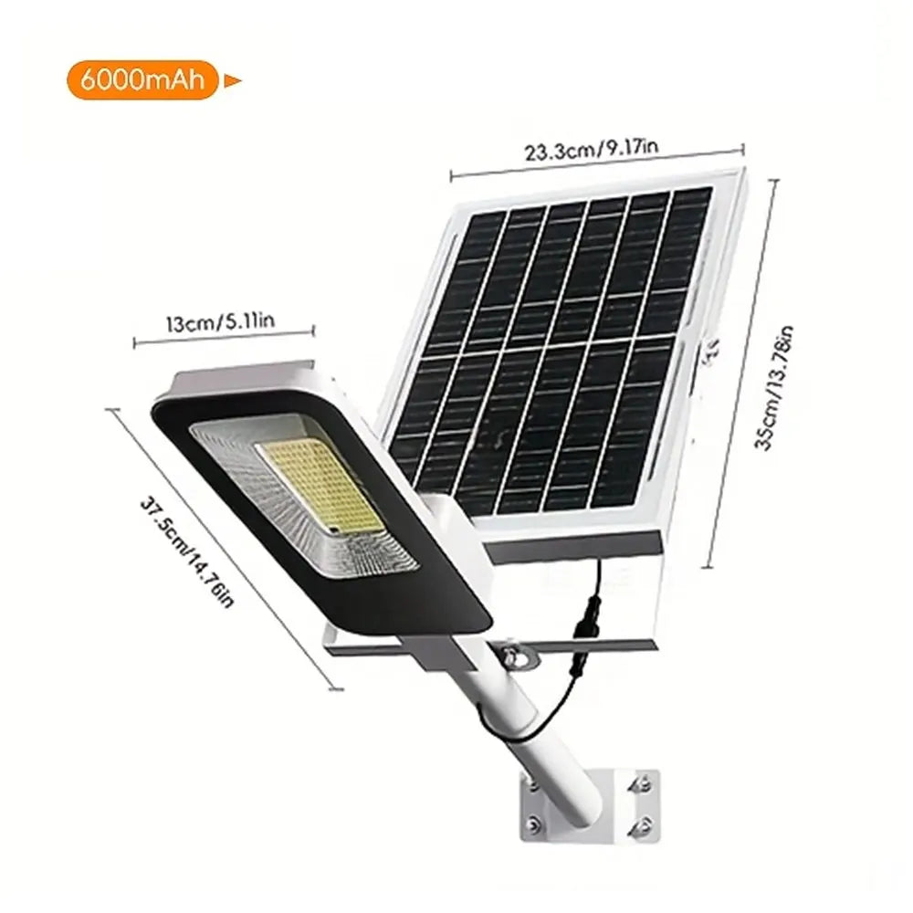 Outdoor Solar Street Lamps Set 6000mAh Waterproof Dusk To Dawn