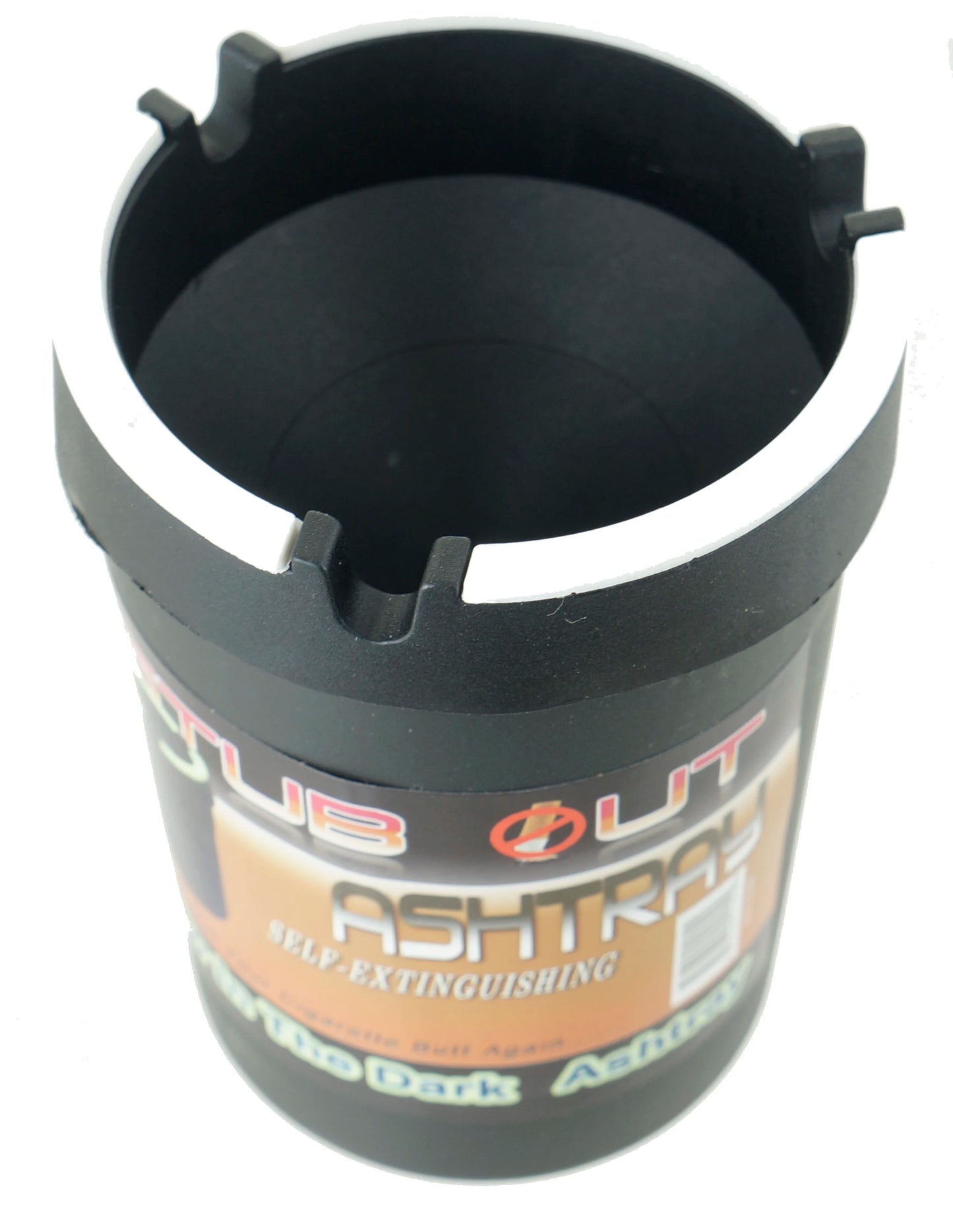 Glow In The Dark Cup Style Car Ashtray SelfExtinguishing Holder