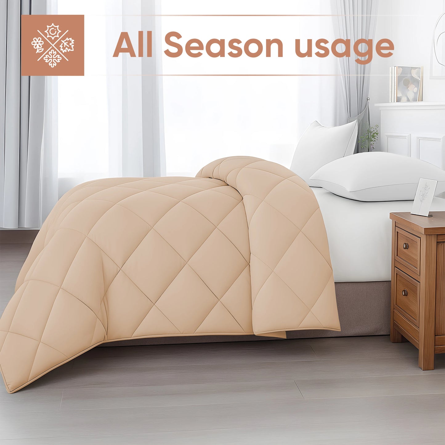 Lux Decor All-Season Comforter Lightweight Down Alternative Blanket