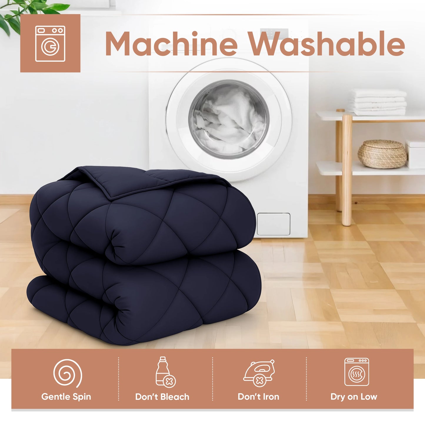 Lux Decor All-Season Comforter Lightweight Down Alternative Blanket
