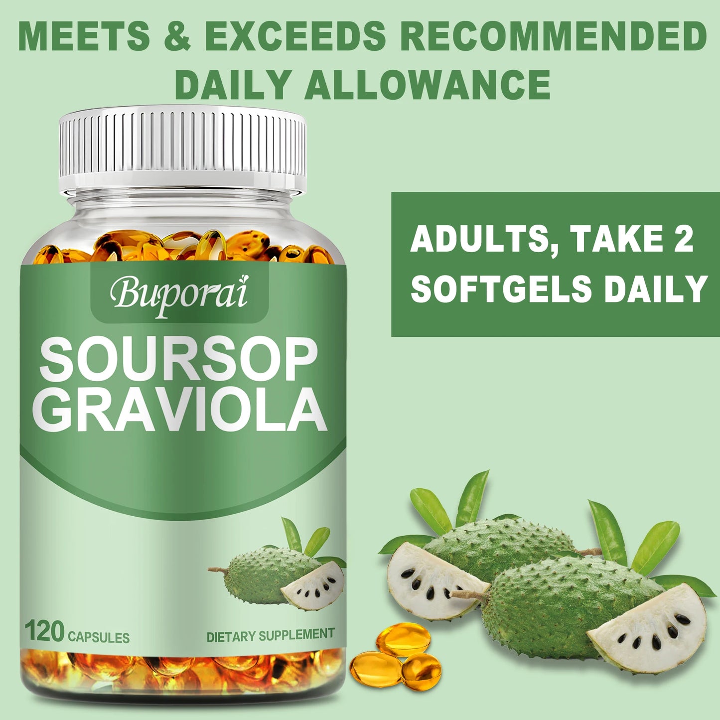 Airboy Soursop Graviola Immune Support for Digestion and Mood