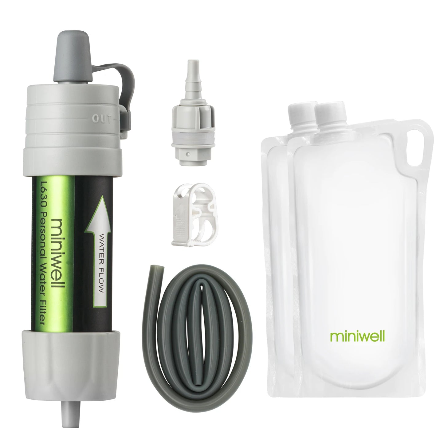Miniwell L630 Personal Camping Water Filter Straw for Survival