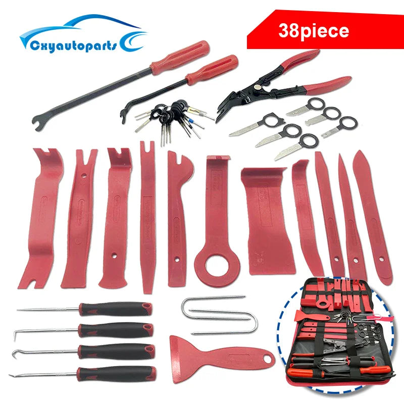 JOIGVFNH Car Interior Disassembly Kit 38Pcs Trim Removal Tool Set