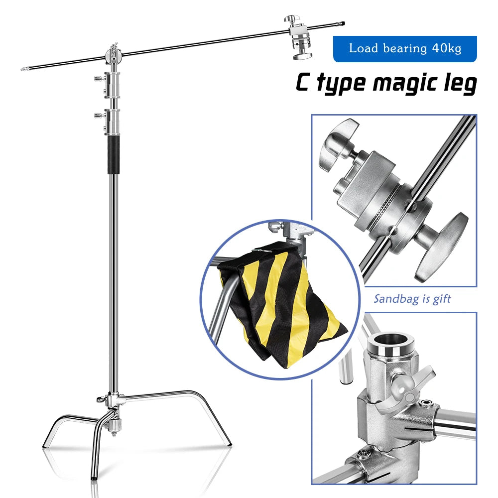 SHC Stand C Stand Photography Stand Stainless Steel Arm Head