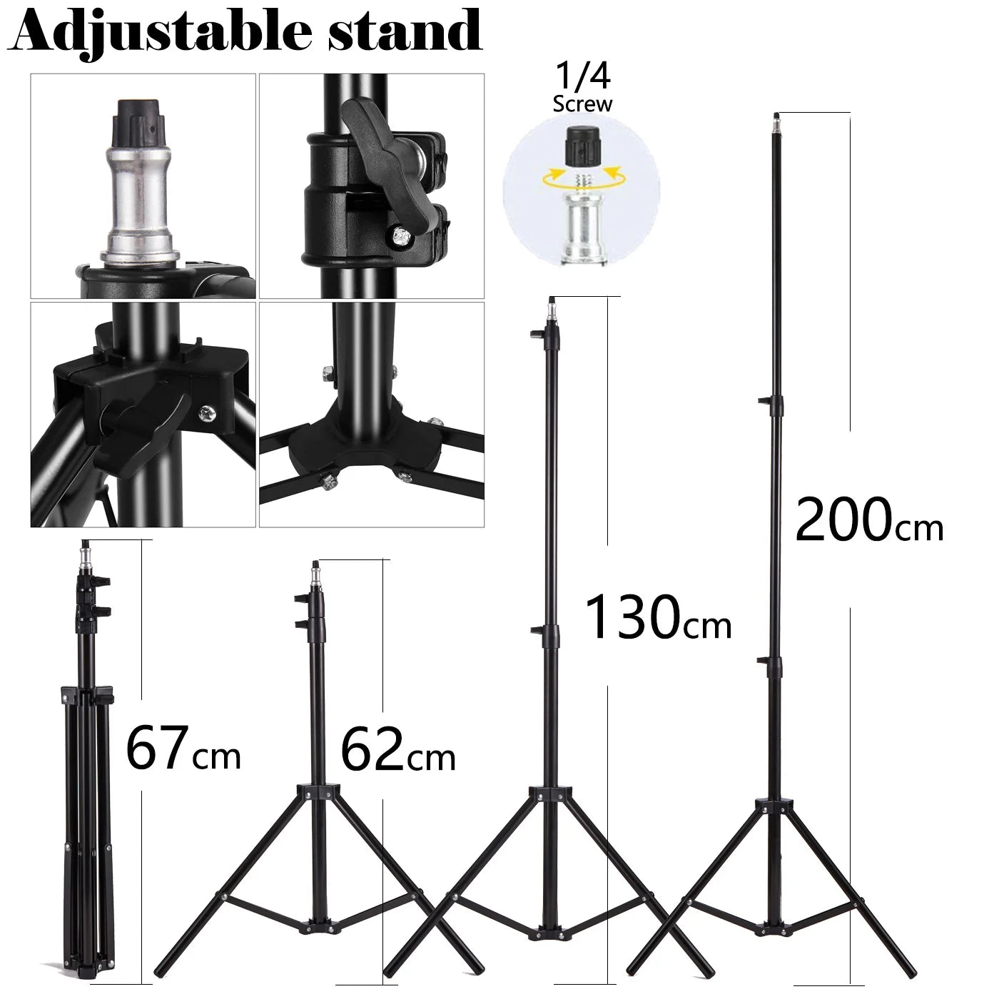 BAODELI Softbox Lighting Kit With Tripod And E27 Holder