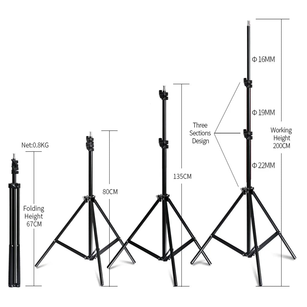SH Softbox Photography Lighting Kit With E27 Bulbs