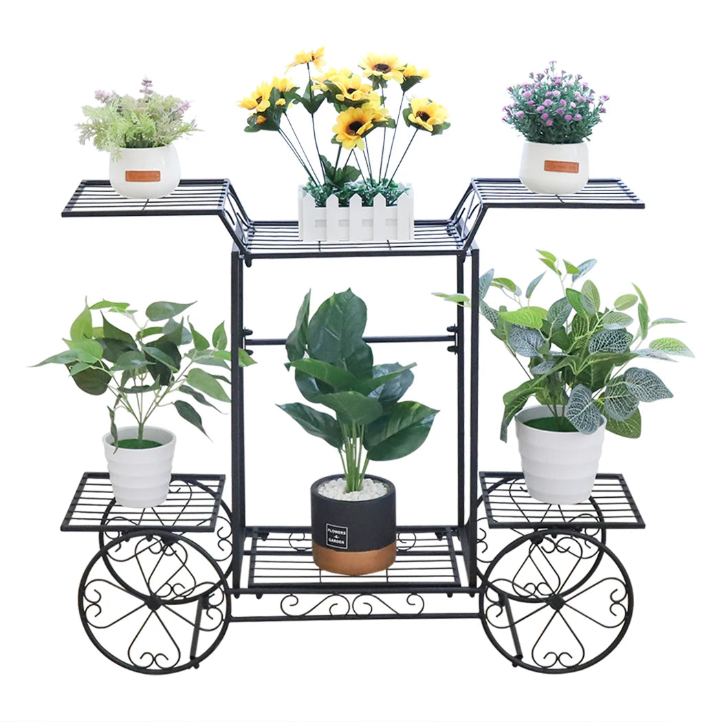 BINGOPAW 6 Tier Metal Plant Stand Indoor Garden Display