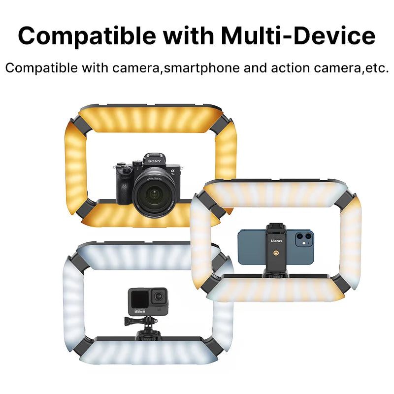 Ulanzi U200 Smartphone Video Rig With LED Ring Light YouTube