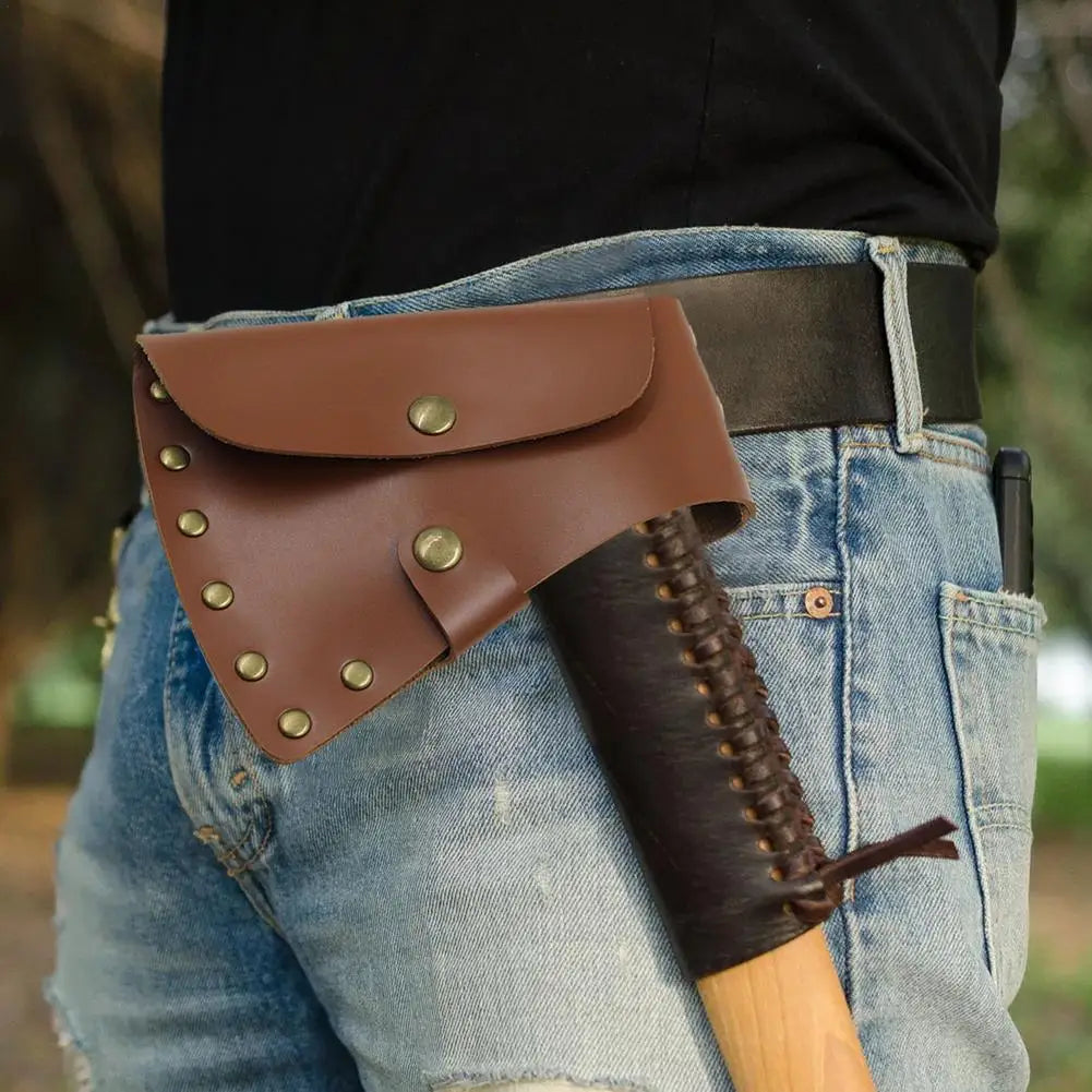 Leather Axe Head Sheath Holster Case For Hatchets And Axes