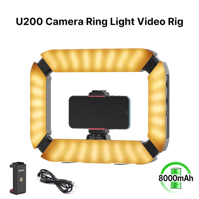 Ulanzi U200 Smartphone Video Rig With LED Ring Light YouTube