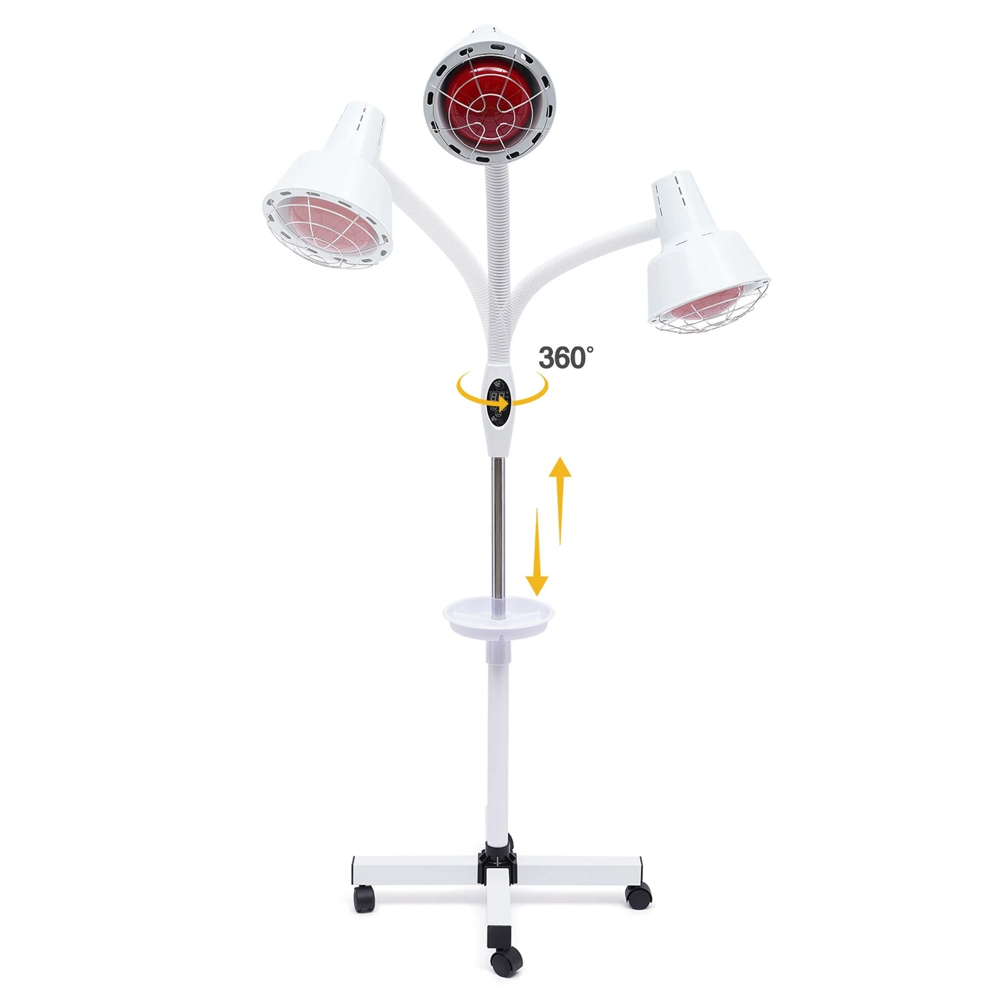 Bymaocar 275W Infrared Heat Lamp With Flexible Arm 110V