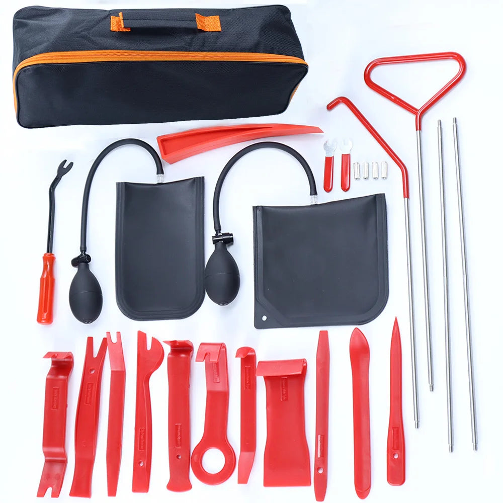 Car Window Emergency Lockout Kit With Air Wedge Bag Pump