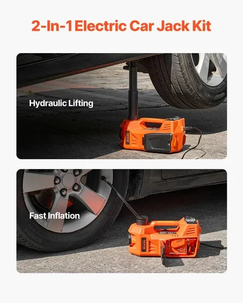 Adjustable Electric Car Jack 5 Tons /11000 lbs Jack kit with Secure Hammer