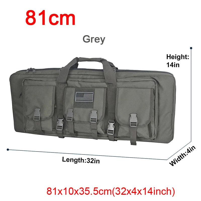 LQARMY Tactical Double Rifle Case Molle Bag for Airsoft Sniper Guns
