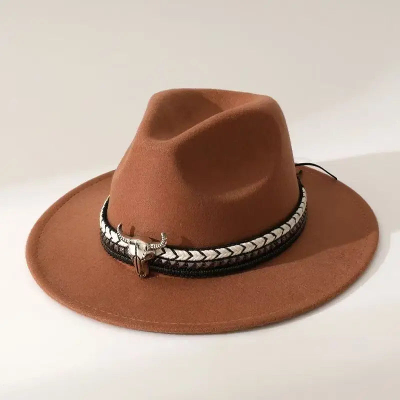 New Heart Shaped Cowboy Head Accessories Cowboy Hat Felt Hat New Men's and Women's Outdoor Knight