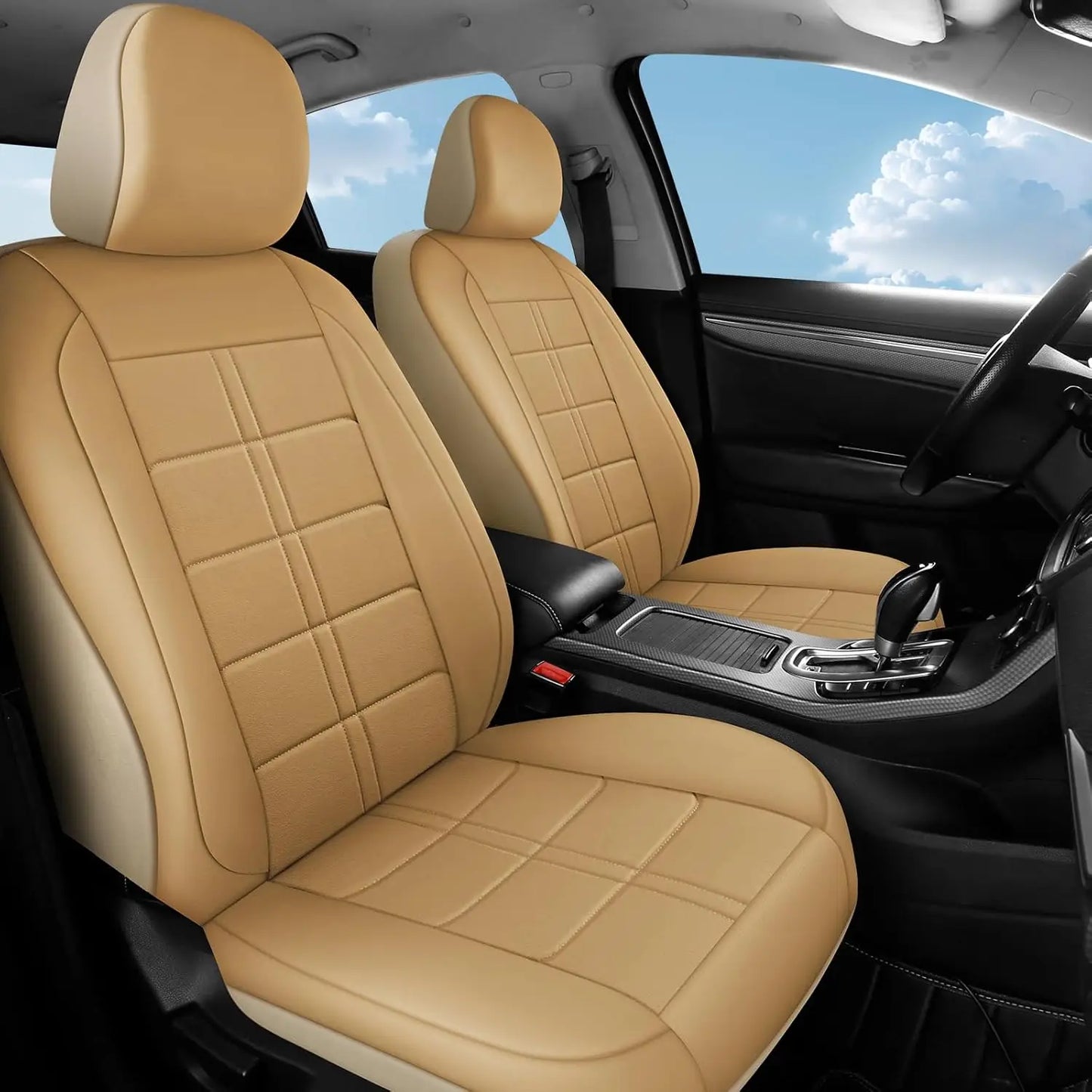 PU Leather Car Seat Covers Universal Fit Waterproof Breathable