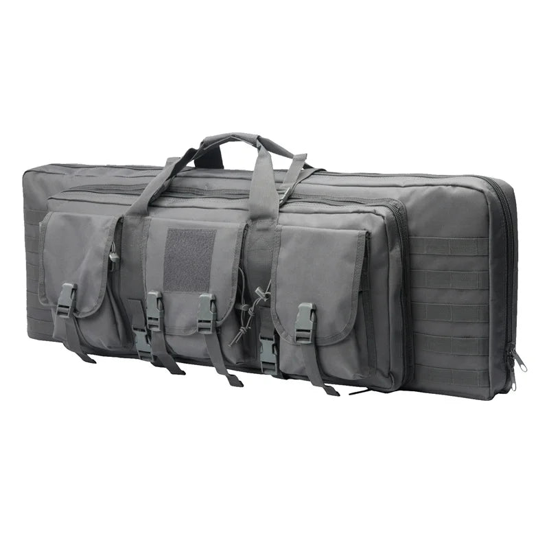 LQARMY Tactical Double Rifle Case With MOLLE Gun Bag Backpack