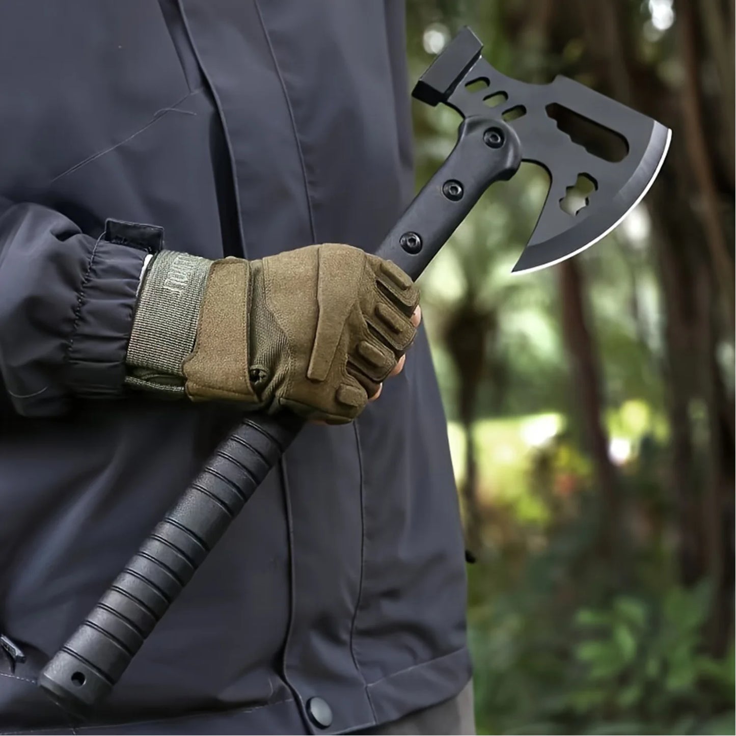 NONEDIY Survival Axe And Hammer Combo For Outdoor Use