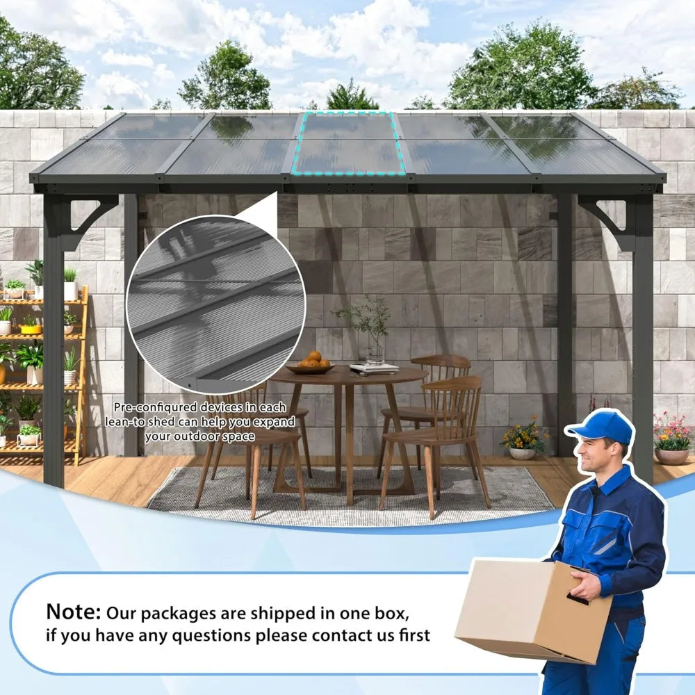 Durable Aluminum Gazebo Pergola For Patio With Weatherproof Hardtop