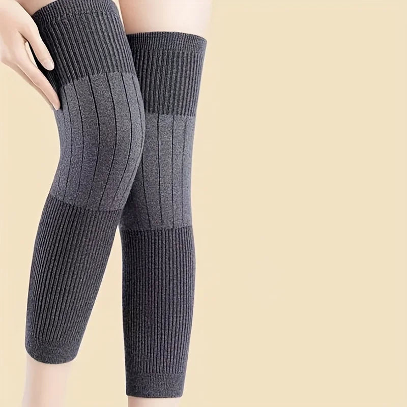 NONE Extended Knee Sleeves Unisex Winter Warm Thick Non Slip