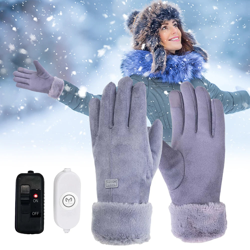 APWIKOGERCN USB Heated Gloves 3 Gear Thermal Motorcycle Riding