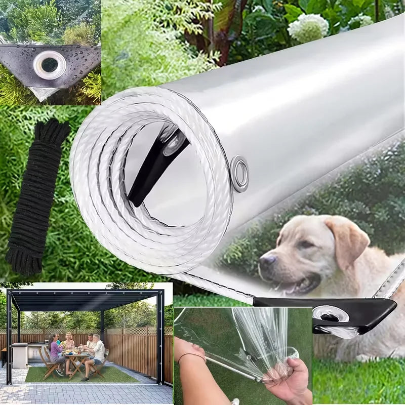 NONECN Heavy Duty Waterproof Vinyl Tarp With Grommets
